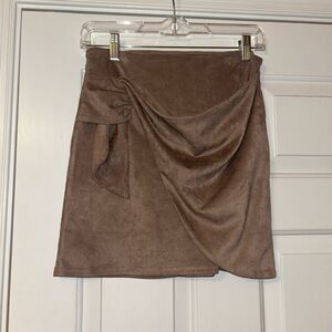 Altard state velvet wrap midi skirt